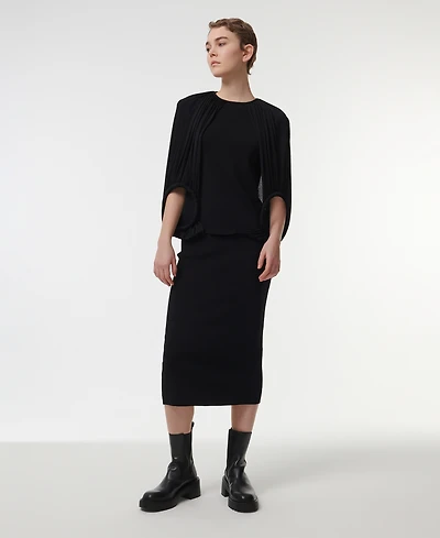 Leem Women's Knitted Pencil Skirt