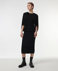 Leem Women's Knitted Pencil Skirt