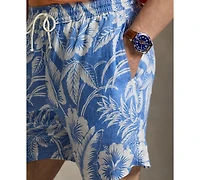 Polo Ralph Lauren Men's Hibiscus Flowers and Palm Fronds Swim Trunks