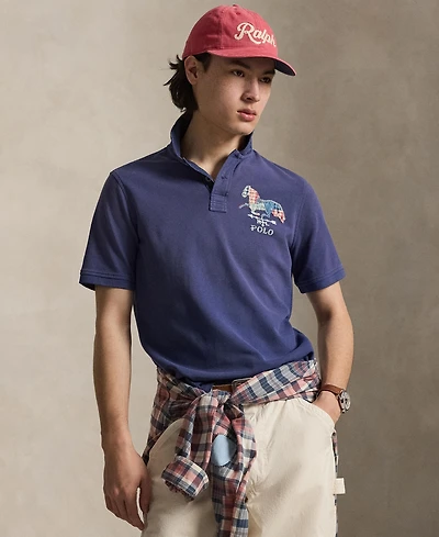 Polo Ralph Lauren Men's Short-Sleeve Ribbed Collar Shirt