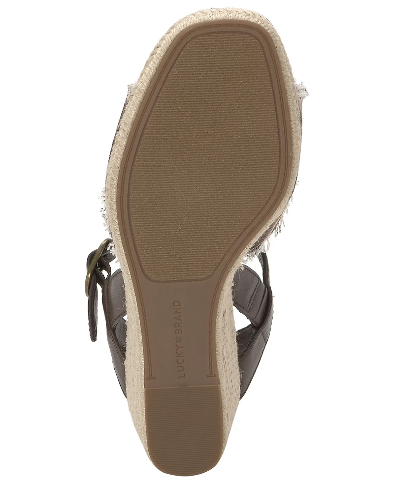 Lucky Brand Women's Mindra Espadrille Wedge Sandals