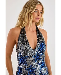 Nasty Gal Women's Star Tassel Plunge Mini Dress