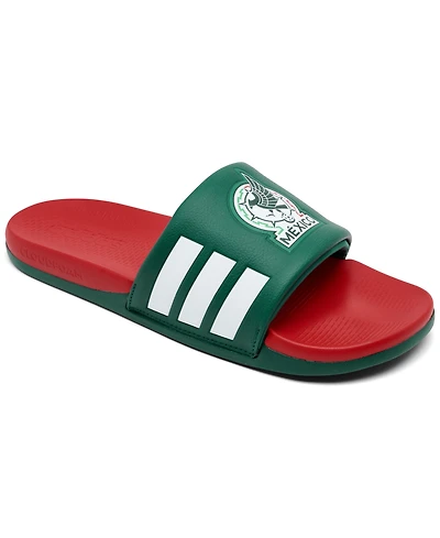 Adidas Men's Adilette Comfort 2.0 Mexico Slide Sandals from Finish Line