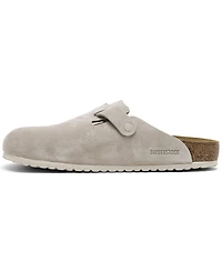 Birkenstock Men's Boston Soft Footbed Suede Leather Clogs from Finish Line