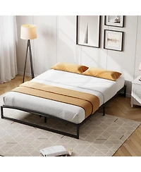 gaomon Metal Bed Frame,Platform Frame with Arch Design,10" Heavy Duty Strong Support Slats,Sturdy Mattress Foundation,Easy Assembly