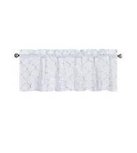 Kate Auroras Trellis Lattice Rod Pocket Valance - 56 in. W x 18 L