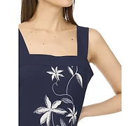 Msk Petite Printed Square Neck Maxi Dress