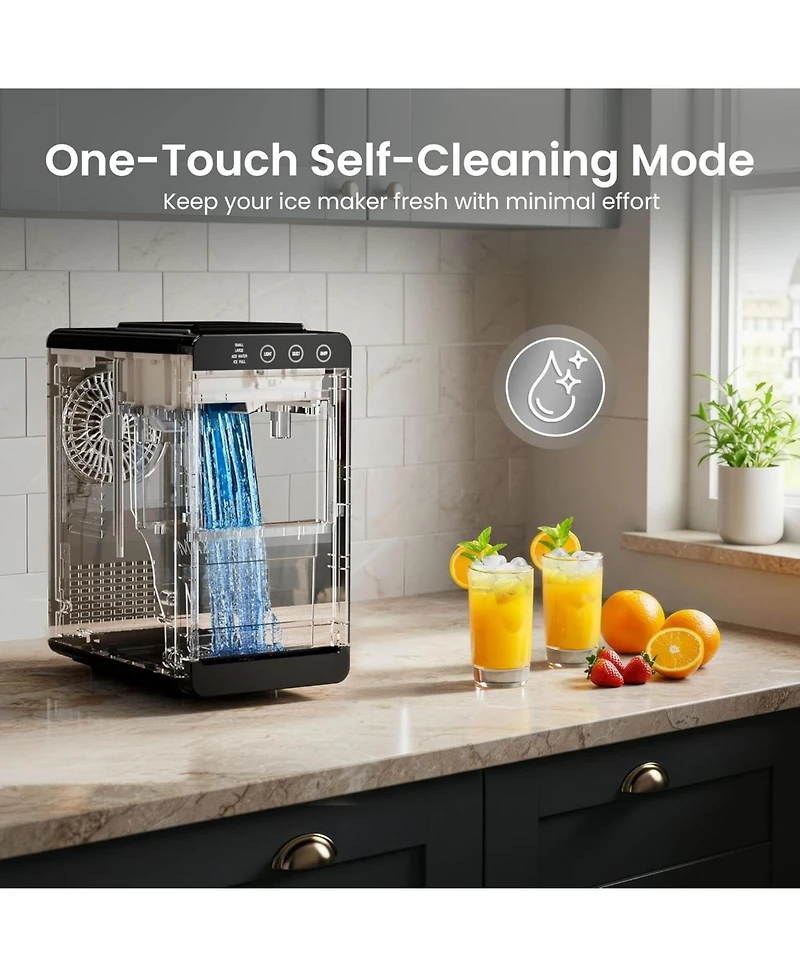 Antarctic Star Portable Ice Maker with Carry Handle, 26 lbs. Capacity & Self-Cleaning