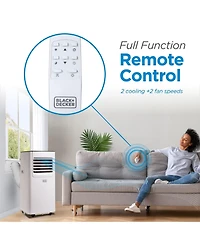 Black+Decker 8,000 Btu Portable Ac with WiFi and Remote, 3-in-1 Air Conditioner, Fan and Dehumidifier, App, Alexa and Google, Window Kit