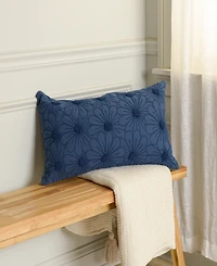 Rizzy Home Nellie Cotton Decorative Pillow, 14" x 26"