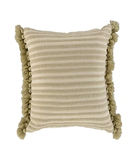 Rizzy Home Myrtle Cotton Decorative Pillow, 22" x 22"