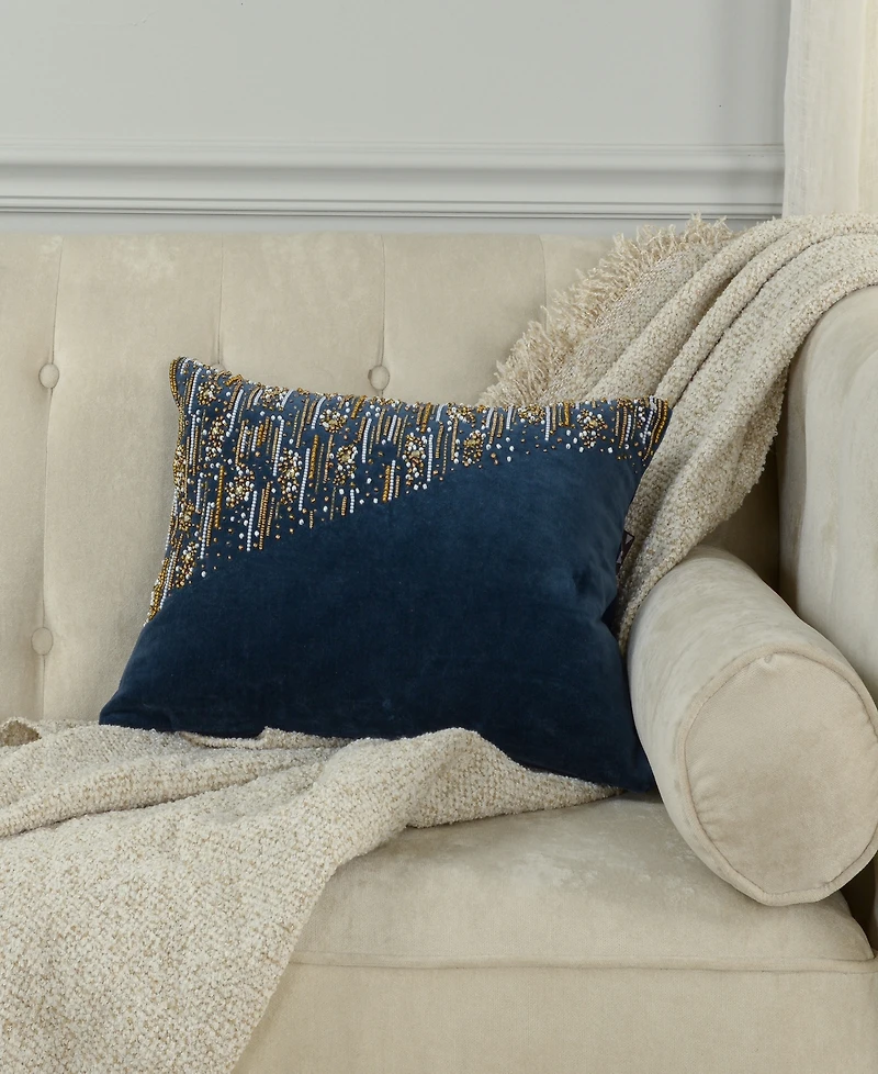 Rizzy Home Elsie Cotton Decorative Pillow, 14" x 20"