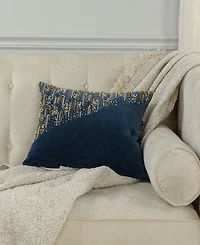 Rizzy Home Elsie Cotton Decorative Pillow, 14" x 20"