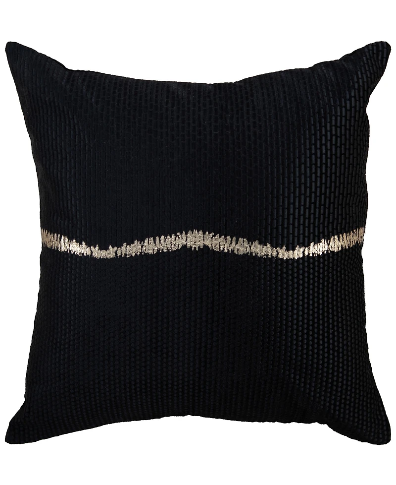 Rizzy Home Faye Cotton Velvet Decorative Pillow, 22" x