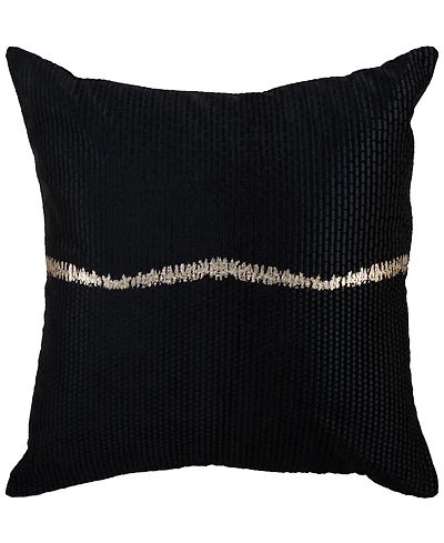 Rizzy Home Faye Cotton Velvet Decorative Pillow, 22" x