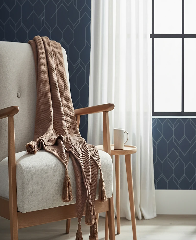 Rizzy Home Dora Cotton Throw, 50" x 60"