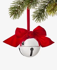 Holiday Lane Christmas Cheer Bow-Trim Bell Ornament, Macy's Exclusive
