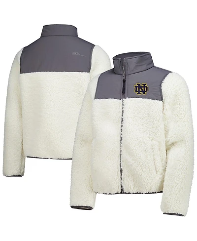 Garb Big Boys and Girls Charcoal Notre Dame Fighting Irish Teddy Sherpa Jacket