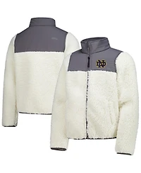 Garb Big Boys and Girls Charcoal Notre Dame Fighting Irish Teddy Sherpa Jacket