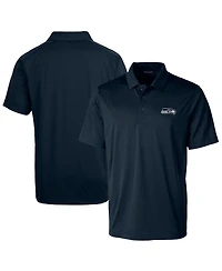Cutter & Buck Men's Navy Seattle Seahawks Prospect Textured Stretch Polo Shirt
