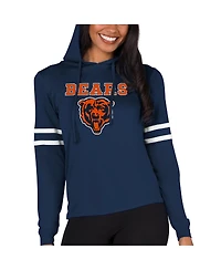 Concepts Sport Women's Navy Chicago Bears Marathon Lightweight Lounge Pullover Hoodie