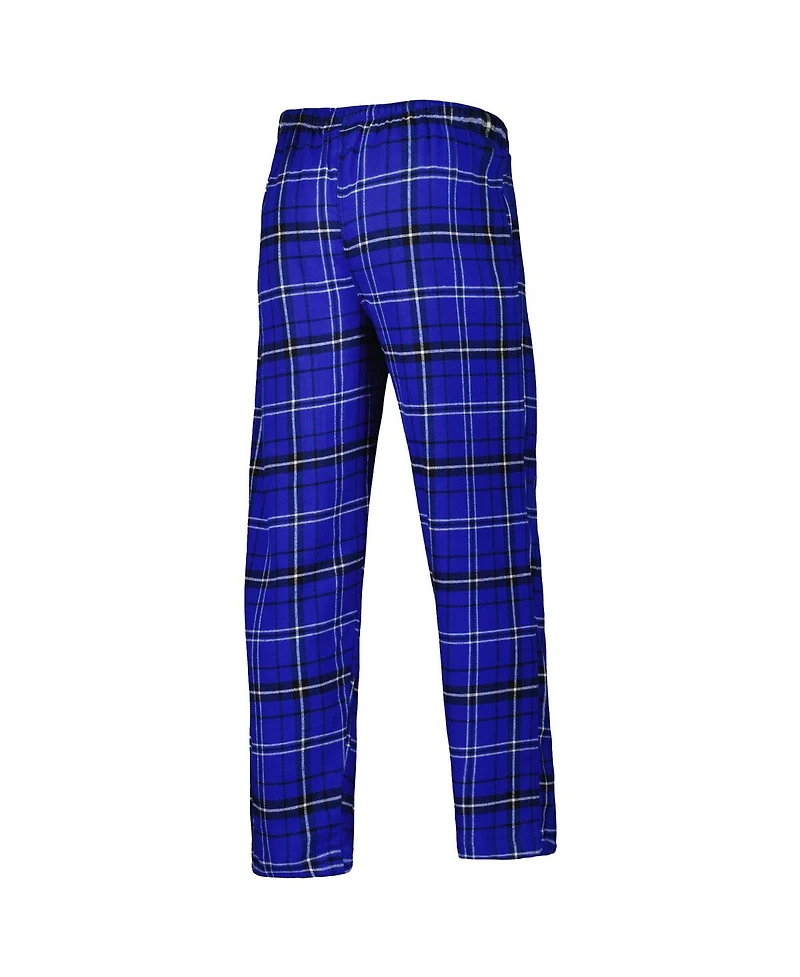 Concepts Sport Men's Royal/Black Golden State Warriors Ultimate Plaid Flannel Pants