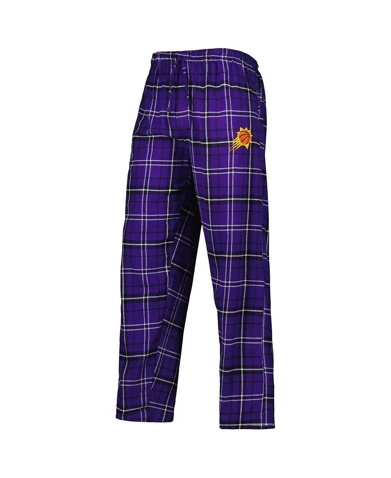 Concepts Sport Men's Purple/Black Phoenix Suns Ultimate Plaid Flannel Pants