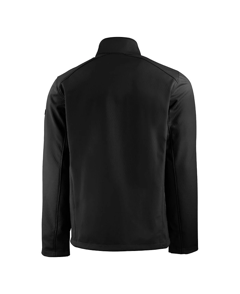 Cutter & Buck Men's Black Oregon Ducks Evoke Eco Softshell Full-Zip Jacket