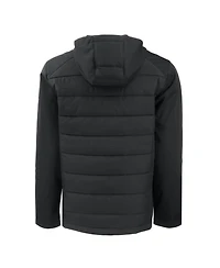 Cutter & Buck Men's Black Las Vegas Raiders Evoke PrimaLoft Hybrid Eco Softshell Full-Zip Hooded Jacket