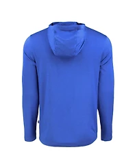 Cutter & Buck Men's Blue Creighton Bluejays Coastline Epic Comfort Eco Long Sleeve Hoodie