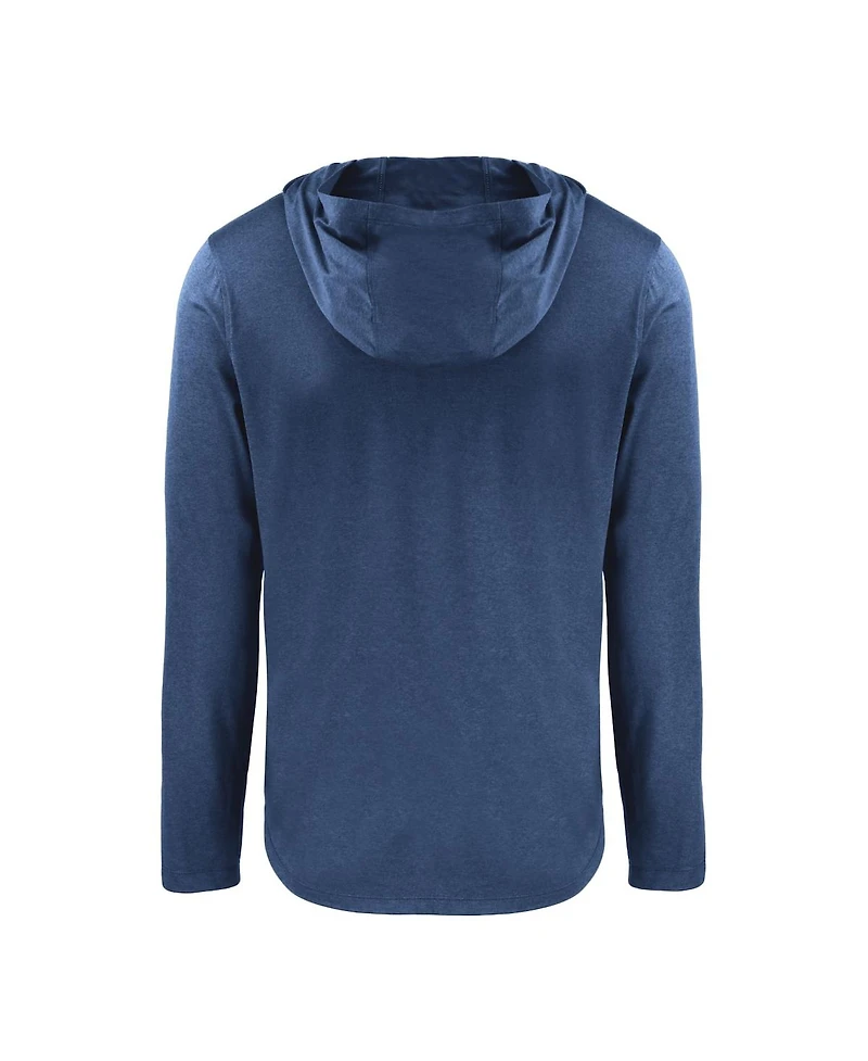 Cutter & Buck Men's Navy Michigan Wolverines Coastline Epic Comfort Eco Long Sleeve Hoodie