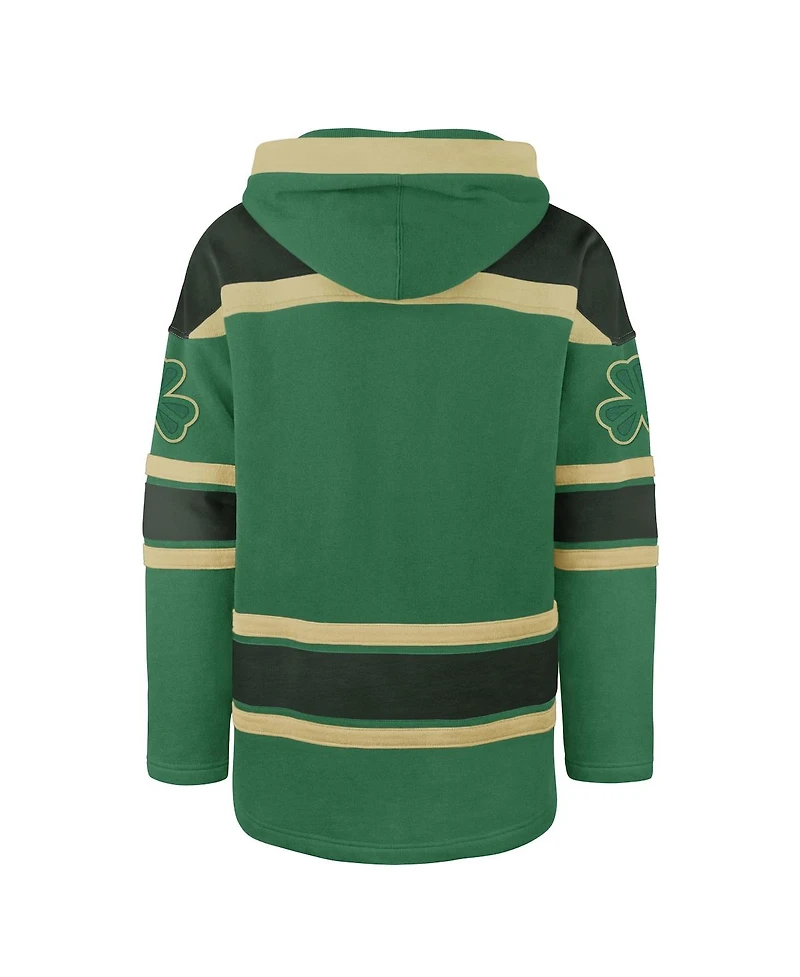 '47 Brand Men's Kelly Green Chicago Bulls McLucky Superior Lace-Up Pullover Hoodie