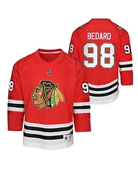 Outerstuff Baby Boys and Girls Connor Bedard Red Chicago Blackhawks Home Centennial Replica Jersey