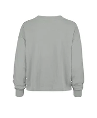 47 Brand Women's Gray Indiana Hoosiers Stacked Sydney Long Sleeve T-Shirt
