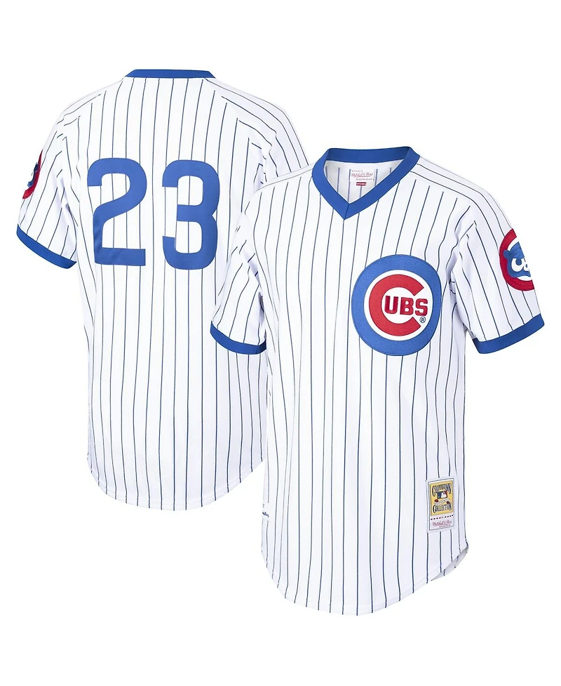 Mitchell & Ness Men's Ryne Sandberg White Chicago Cubs Cooperstown Collection 1987 Authentic Player Jersey