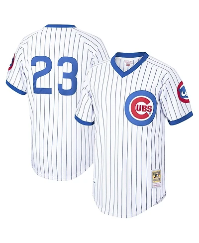 Mitchell & Ness Men's Ryne Sandberg White Chicago Cubs Cooperstown Collection 1987 Authentic Player Jersey