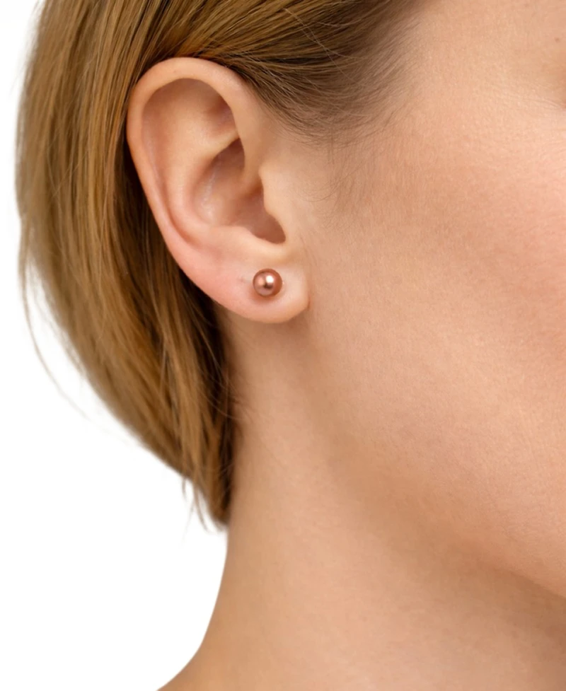 Belle de Mer Cultured Freshwater Pearl (9-10 mm) Earrings in Sterling Silver