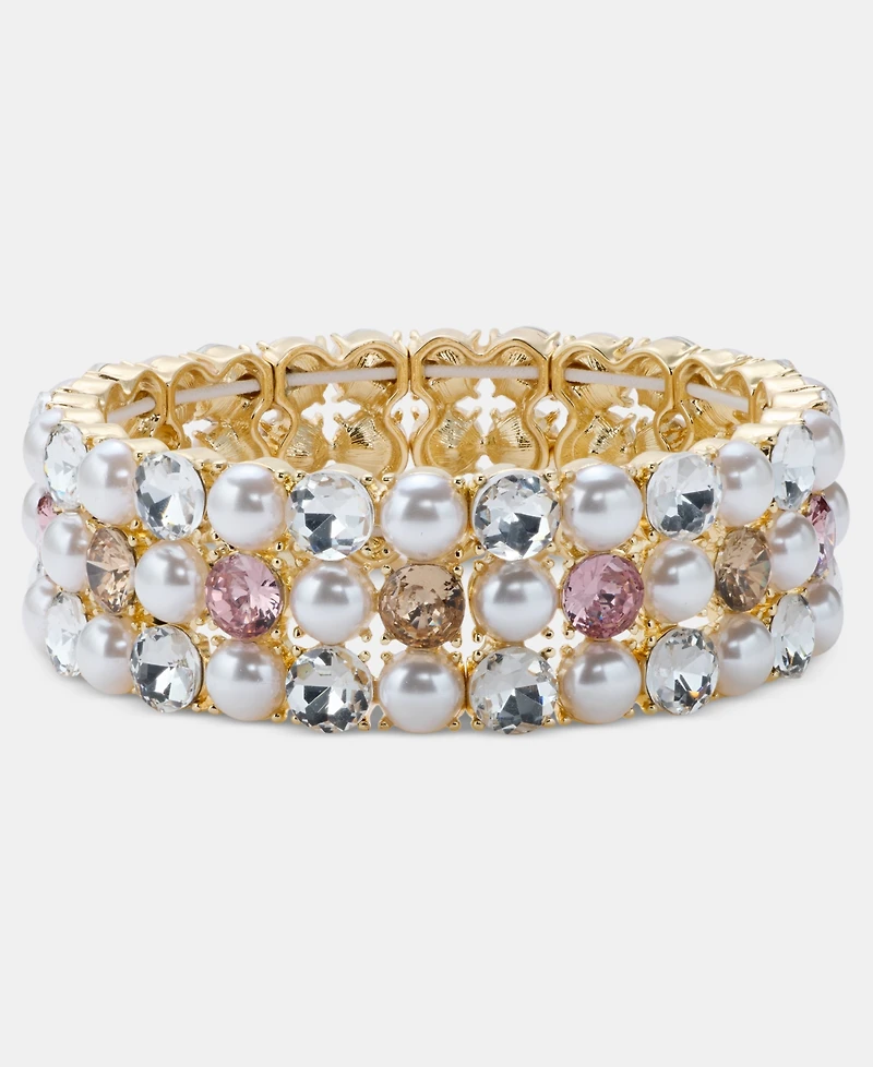 Charter Club Multi-Stone Stretch Bracelet, Macy's Exclusive