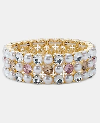 Charter Club Multi-Stone Stretch Bracelet, Macy's Exclusive