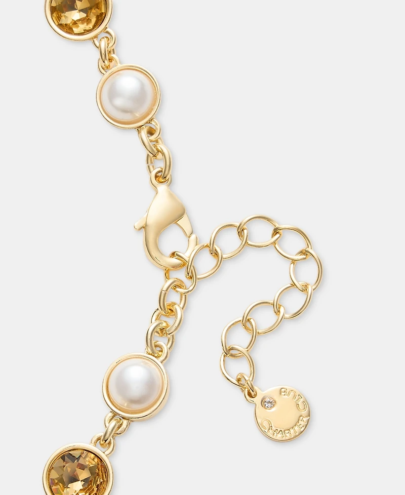 Charter Club Multi-Stone Lariat Necklace, Macy's Exclusive