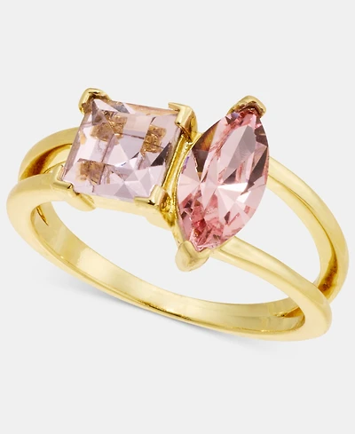 Charter Club Two-Stone Pink Crystal Ring, Macy's Exclusive