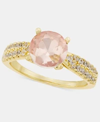 Charter Club Pink Crystal Pave Ring, Macy's Exclusive