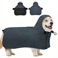 Aronkl Waterproof Windproof Dog Rain Jacket With Hood For Active Breeds