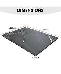 Casainc Low-Profile Smc Shower Base with Reversible Drain, Drain Cover, Non-Slip