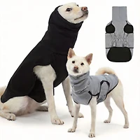Aronkl Reversible Dog Calming Vest with Hood for Anxiety Relief