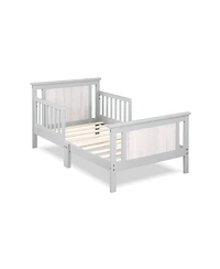 Flynama Rockport Reversible Panel Toddler Bed Solid Wood Dual Tone Finish Low Profile Design for Kids Bedroom