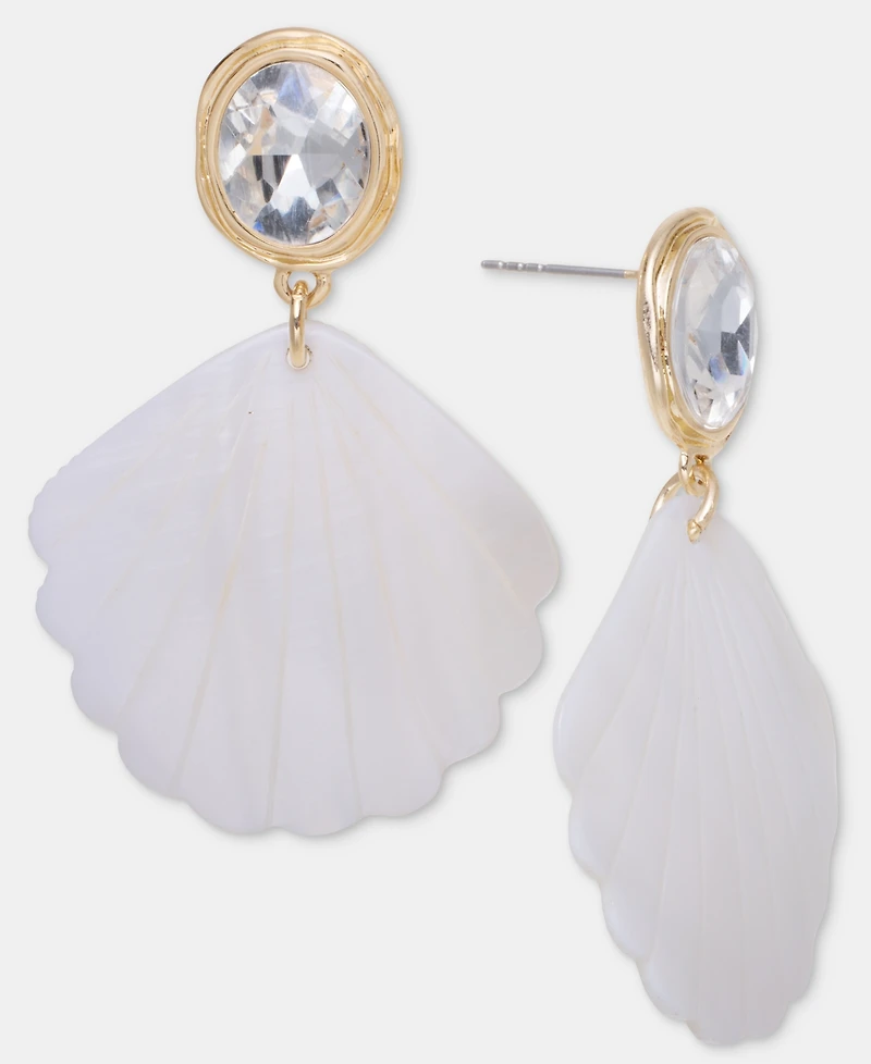 I.n.c. International Concepts Crystal & Shell Drop Earrings, Macy's Exclusive