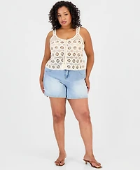 And Now This Trendy Plus Size Sequin Crochet Tank, Macy's Exclusive