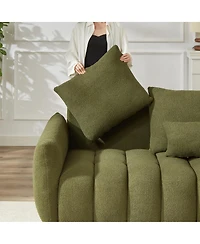 Streamdale Furniture 3 Seater + 3 Seater Combo Sofa, Modern Living Room Teddy Sofa Frame