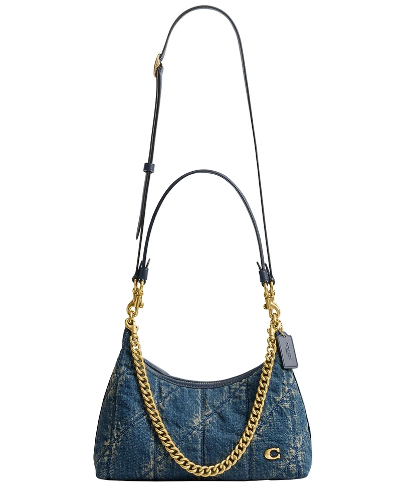 Coach Soft Quilted Loved Denim Juliet Small Shoulder Bag